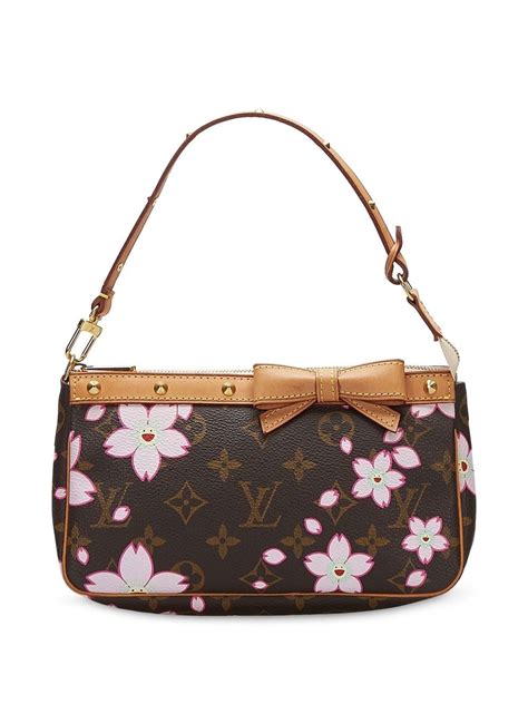 cherry blossom monogram pochette